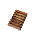 Bamboo Soap Dish with Draining Design | Light or Dark Finish