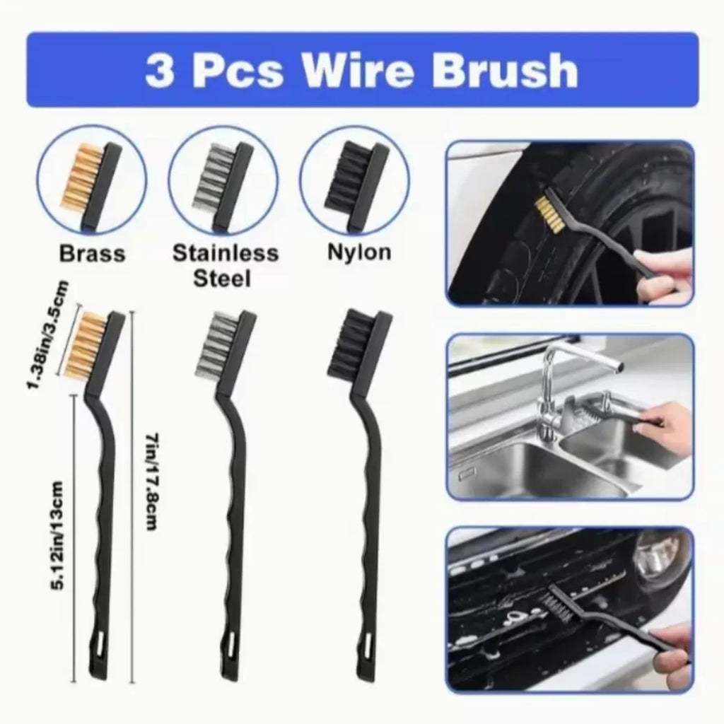 Car Detailing Brush Set for Vents & Tight Gaps | 16 or 20 Pieces