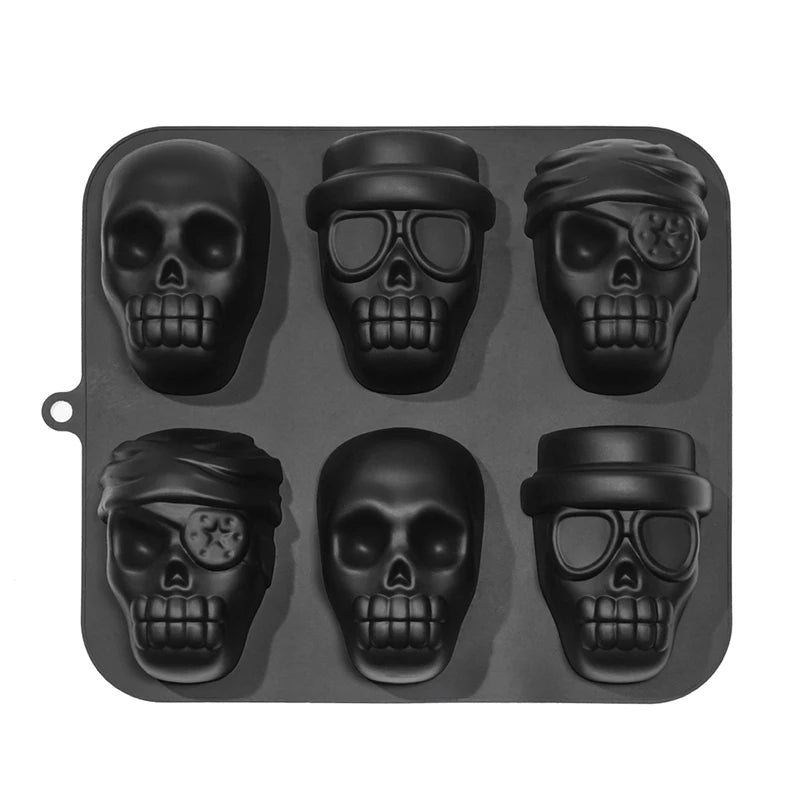 3D Halloween Silicone Baking Mould | Skull, Brain, Pumpkin & Zombie | Food Grade | Cake, Chocolate & Ice | Party Decoration