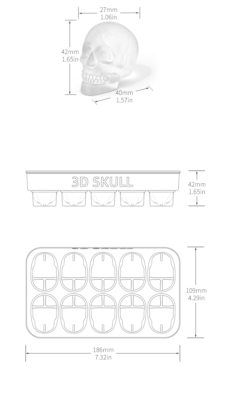 3D Halloween Silicone Baking Mould | Skull, Brain, Pumpkin & Zombie | Food Grade | Cake, Chocolate & Ice | Party Decoration