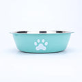 Stainless Steel Dog Bowl – Anti-Tip, Large Capacity Food & Water Bowl for Dogs | Blue, Grey & Pink