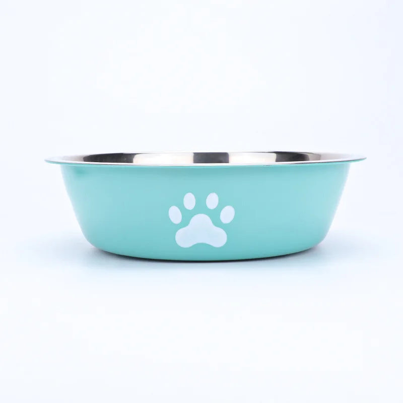 Stainless Steel Dog Bowl – Anti-Tip, Large Capacity Food & Water Bowl for Dogs | Blue, Grey & Pink