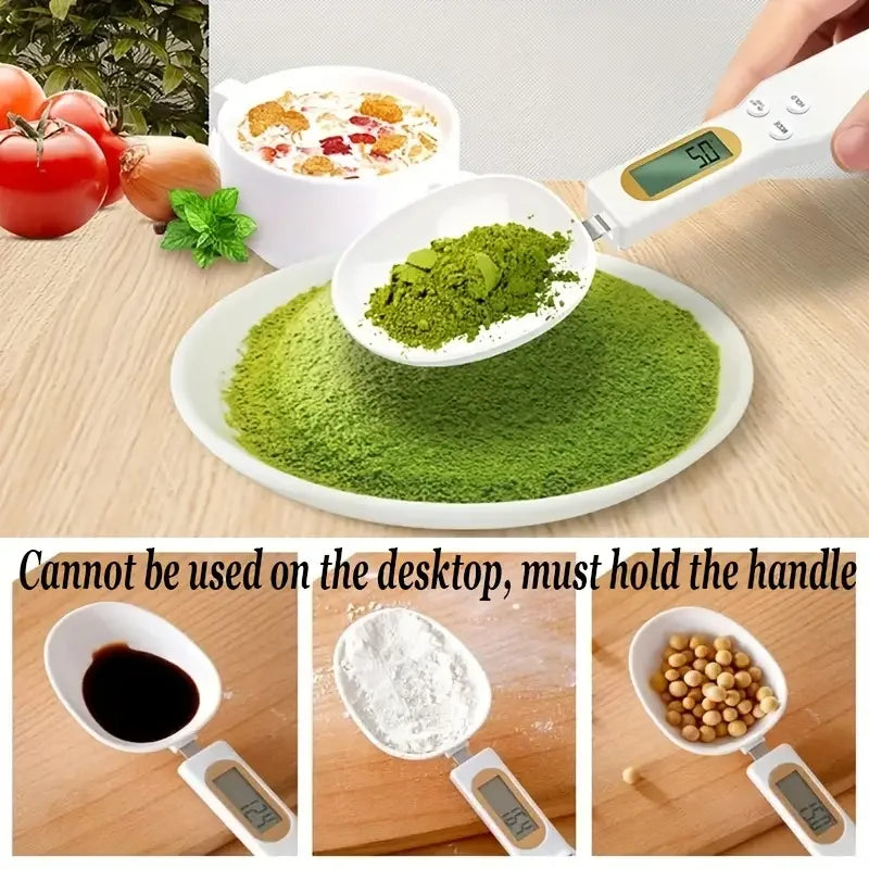 Digital Spoon Scale – Mini LCD Kitchen Scale 0.1g–500g for Baking, Coffee & Cooking