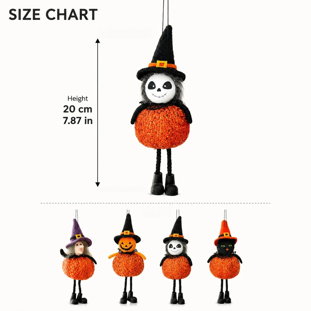Cute Halloween Hanging Ornament with Dangling Legs