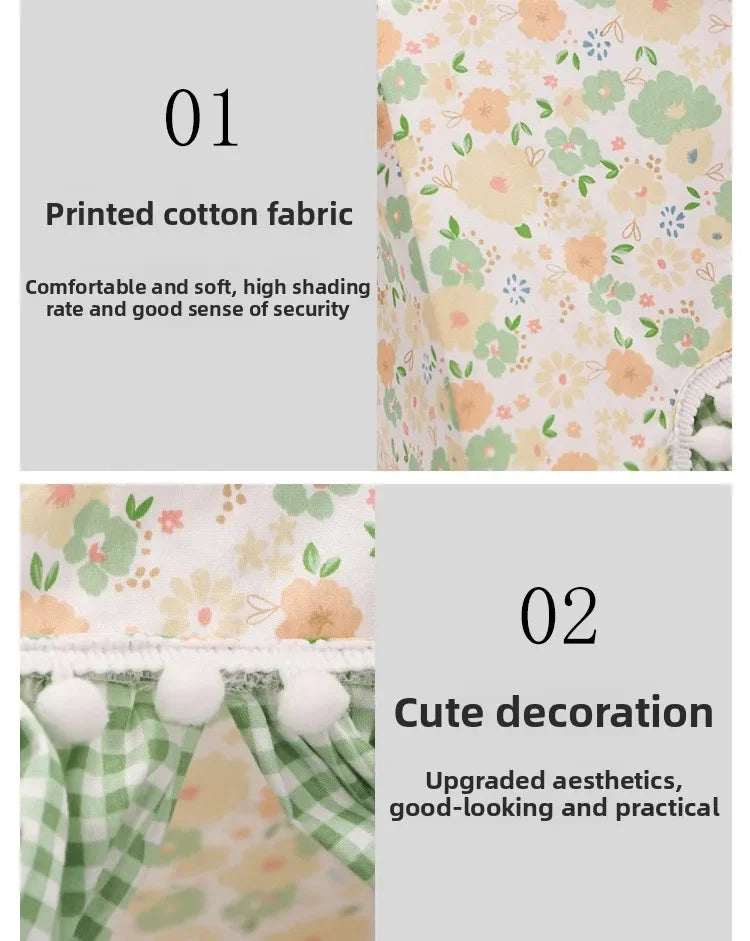 Small Pet Tent Hideout House | Floral Cotton Sleeping Tent for Rabbits, Guinea Pigs & Hamsters | 36x36x30cm