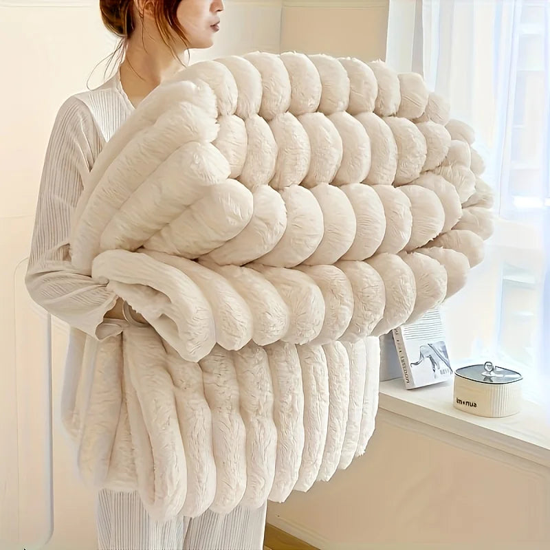 Rosekind Fleece Throw Blanket | 300GSM Soft & Warm | All Seasons | 3 Sizes