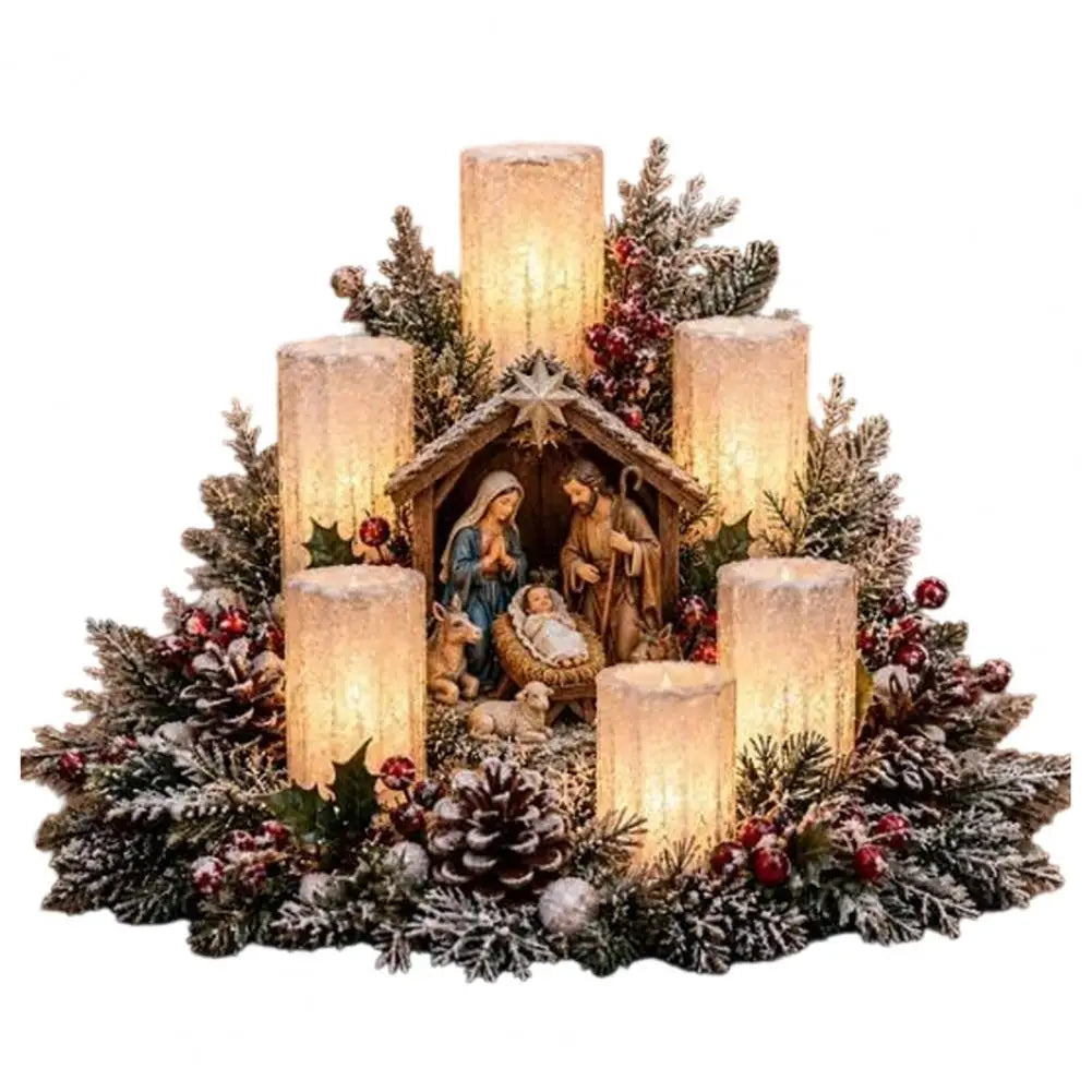 7-Part Christmas Table Décor & Serveware Bundle