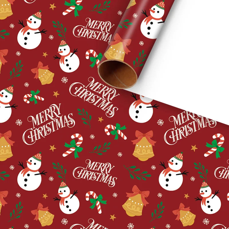 Christmas Gift Wrapping Kit - 7 Piece Set | Wrapping Paper| Tags| Paper Cutter | Storage Bag|Greeting Cards