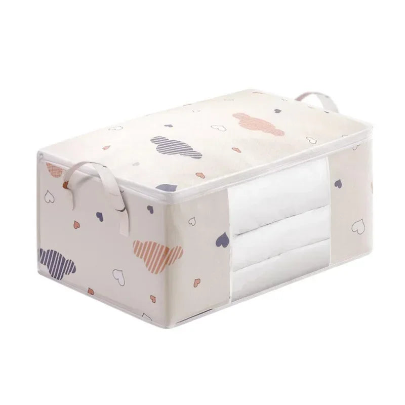 Foldable Storage Bag – Large Capacity Clothes & Quilt Organiser with Zip | 50L & 70L