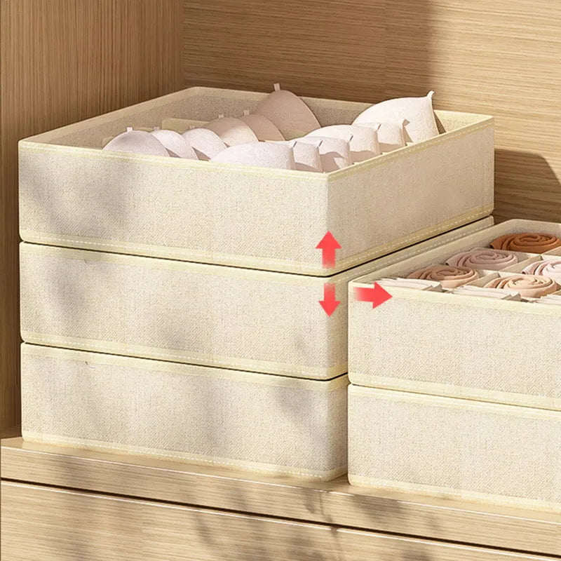 Drawer Organiser Storage Box | Wardrobe Divider for Underwear, Socks & Clothes