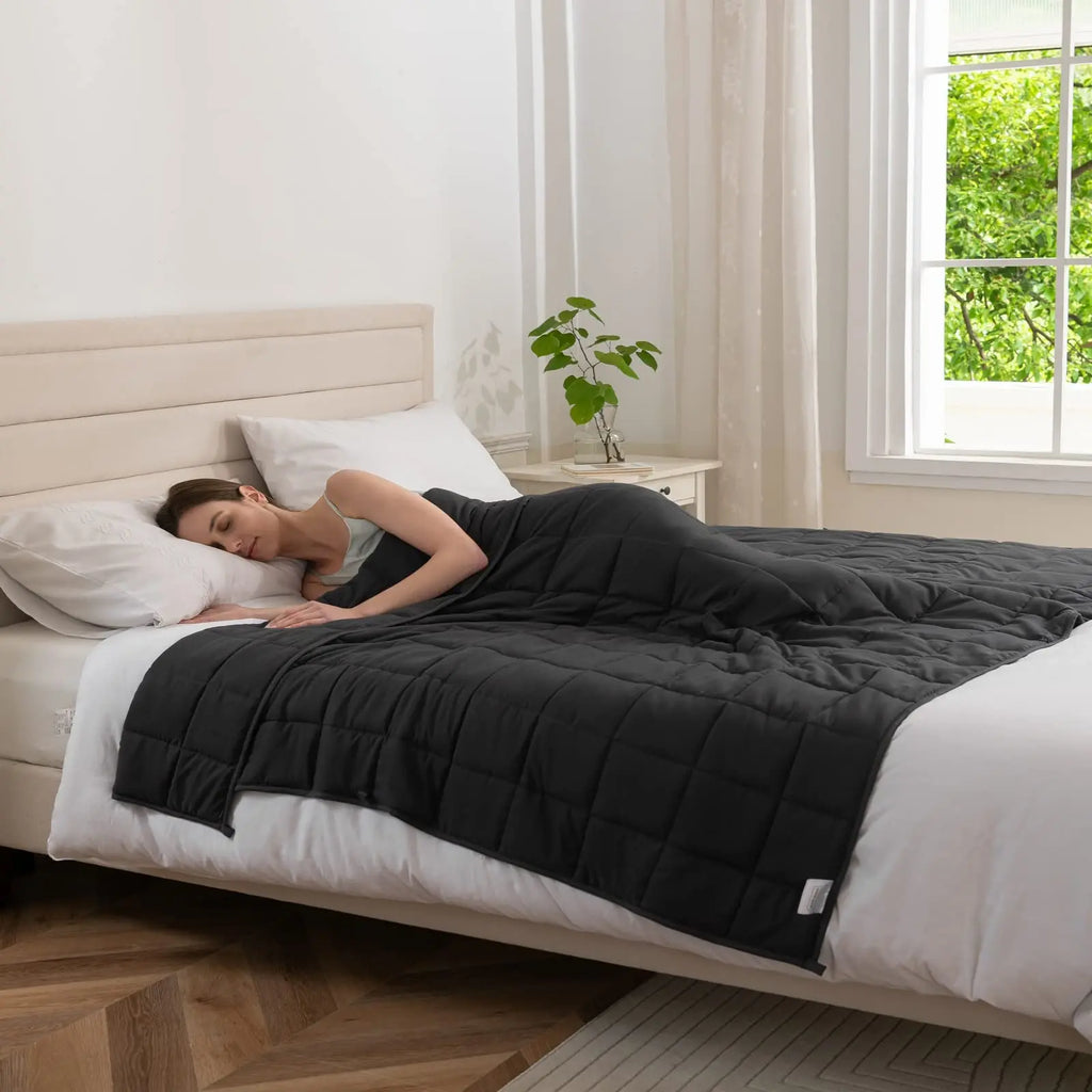 Good Nite Weighted Blanket – 4kg, 6kg & 8kg, Grey Microfibre, Adults