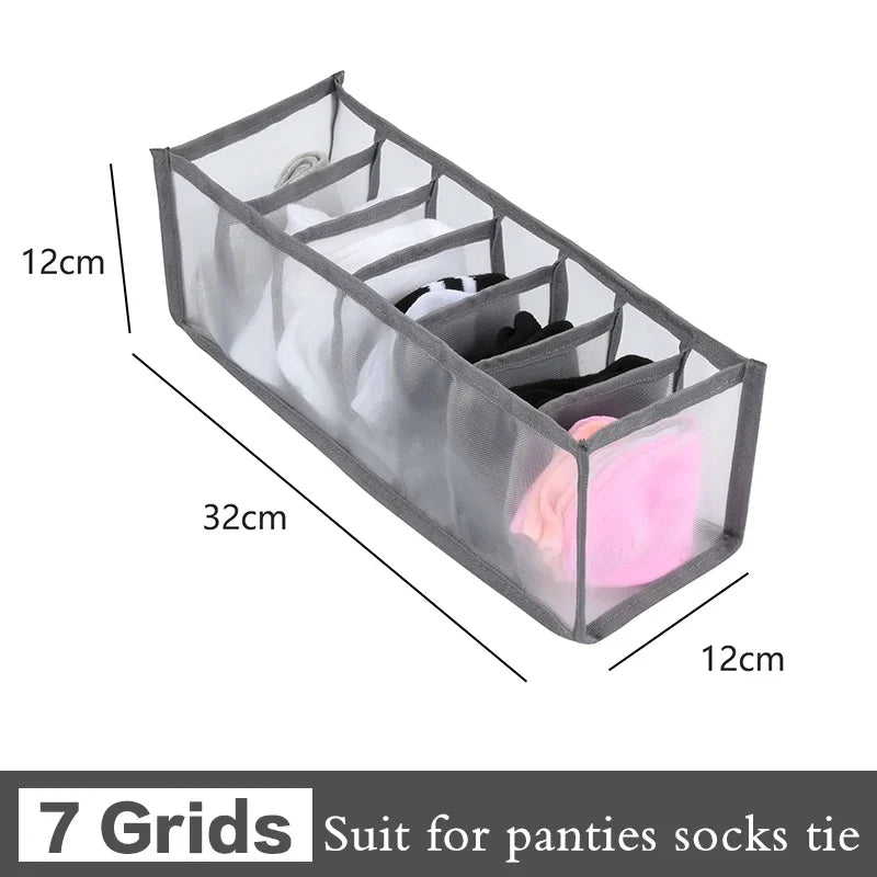 Drawer Organiser Storage Box | Wardrobe Divider for Underwear, Socks & Clothes