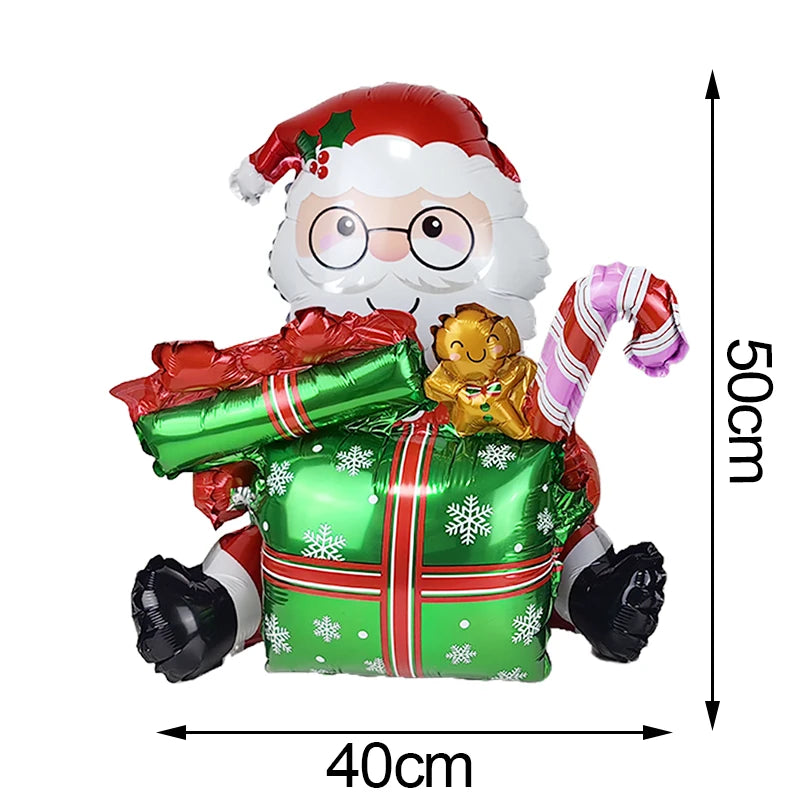 Christmas Standing Foil Balloons | 27 Festive Designs | Santa, Snowman, Reindeer & More | Party & Home Decor