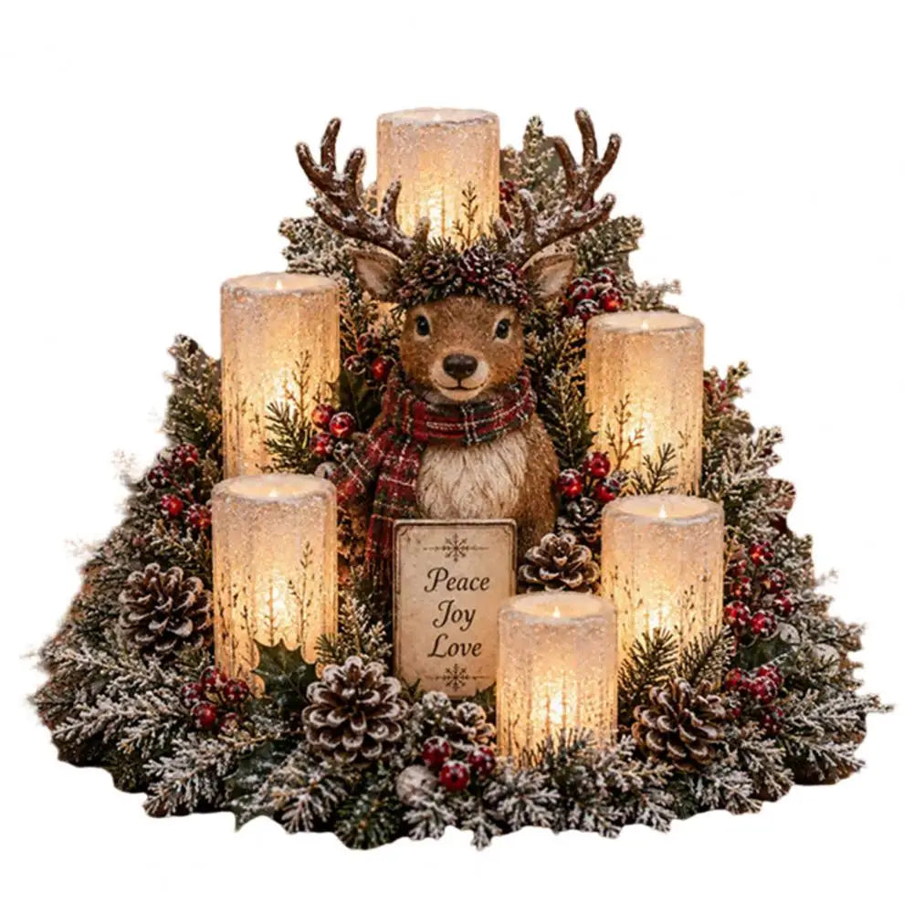 7-Part Christmas Table Décor & Serveware Bundle