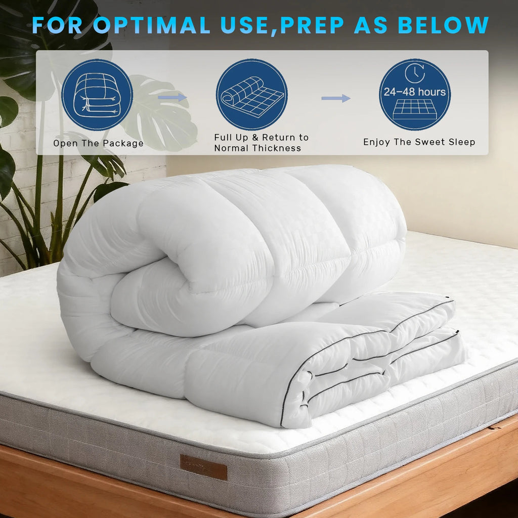Quilted Mattress Topper & Protector – Anti-Allergy, Breathable & Extra Deep Fit | All UK Sizes