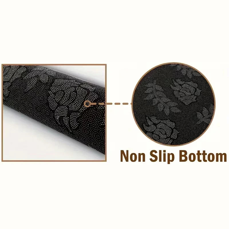 Retro Vinyl Record Half Round Doormat | Non-Slip Entrance Mat