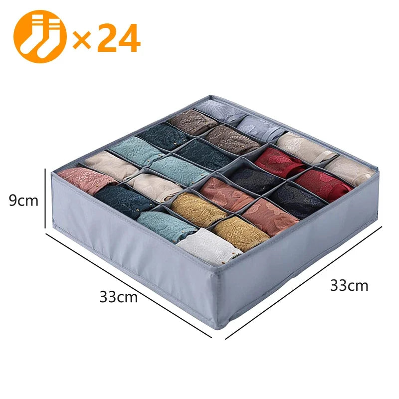 Drawer Organiser Storage Box | Wardrobe Divider for Underwear, Socks & Clothes