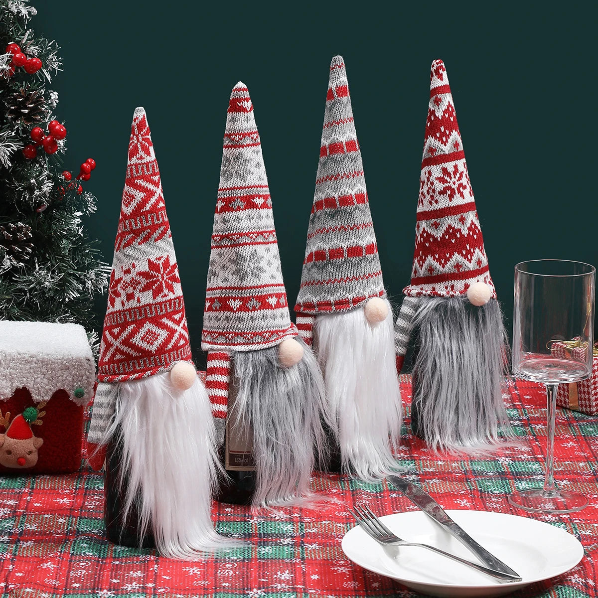 7-Part Christmas Table Décor & Serveware Bundle