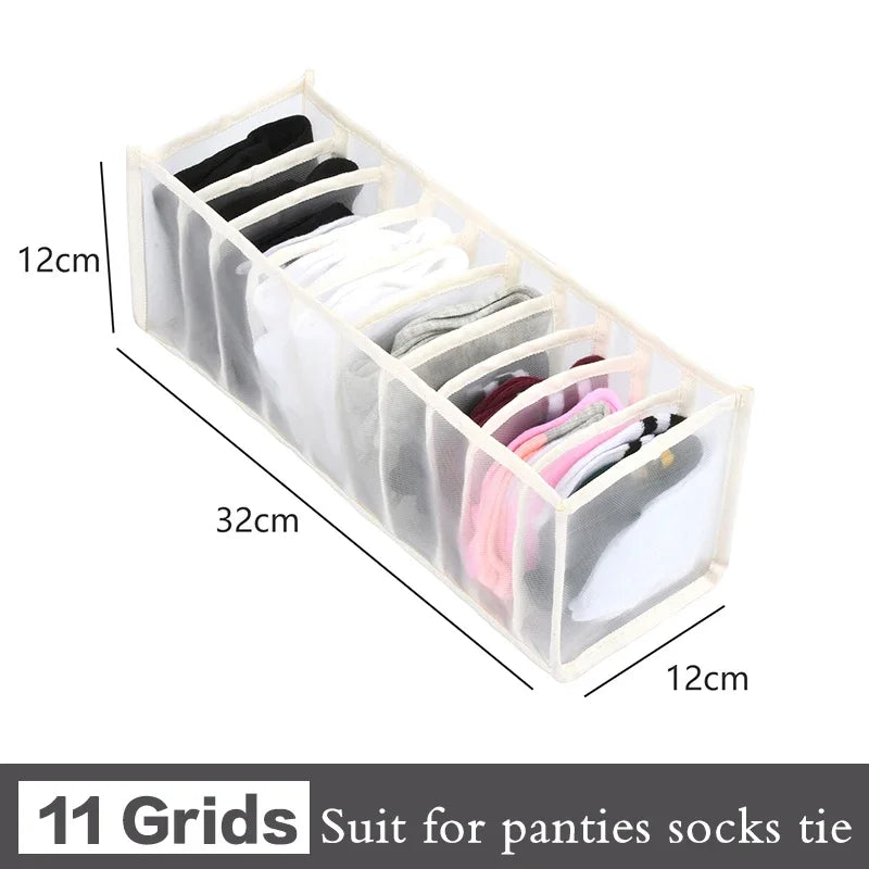Drawer Organiser Storage Box | Wardrobe Divider for Underwear, Socks & Clothes