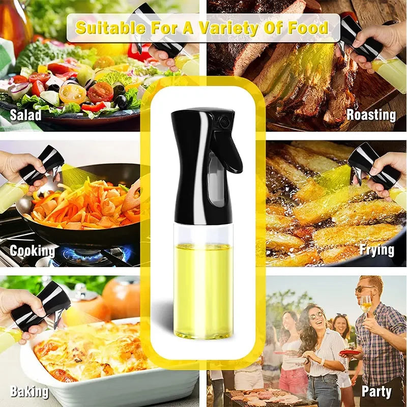 Oil Spray Bottle for Cooking | 200ml / 300ml / 500ml | BBQ, Baking & Kitchen Misting Sprayer