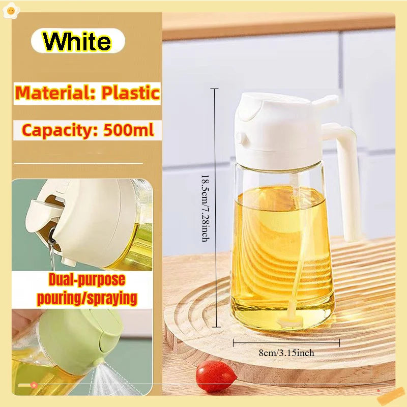 Oil Spray Bottle for Cooking | 200ml / 300ml / 500ml | BBQ, Baking & Kitchen Misting Sprayer