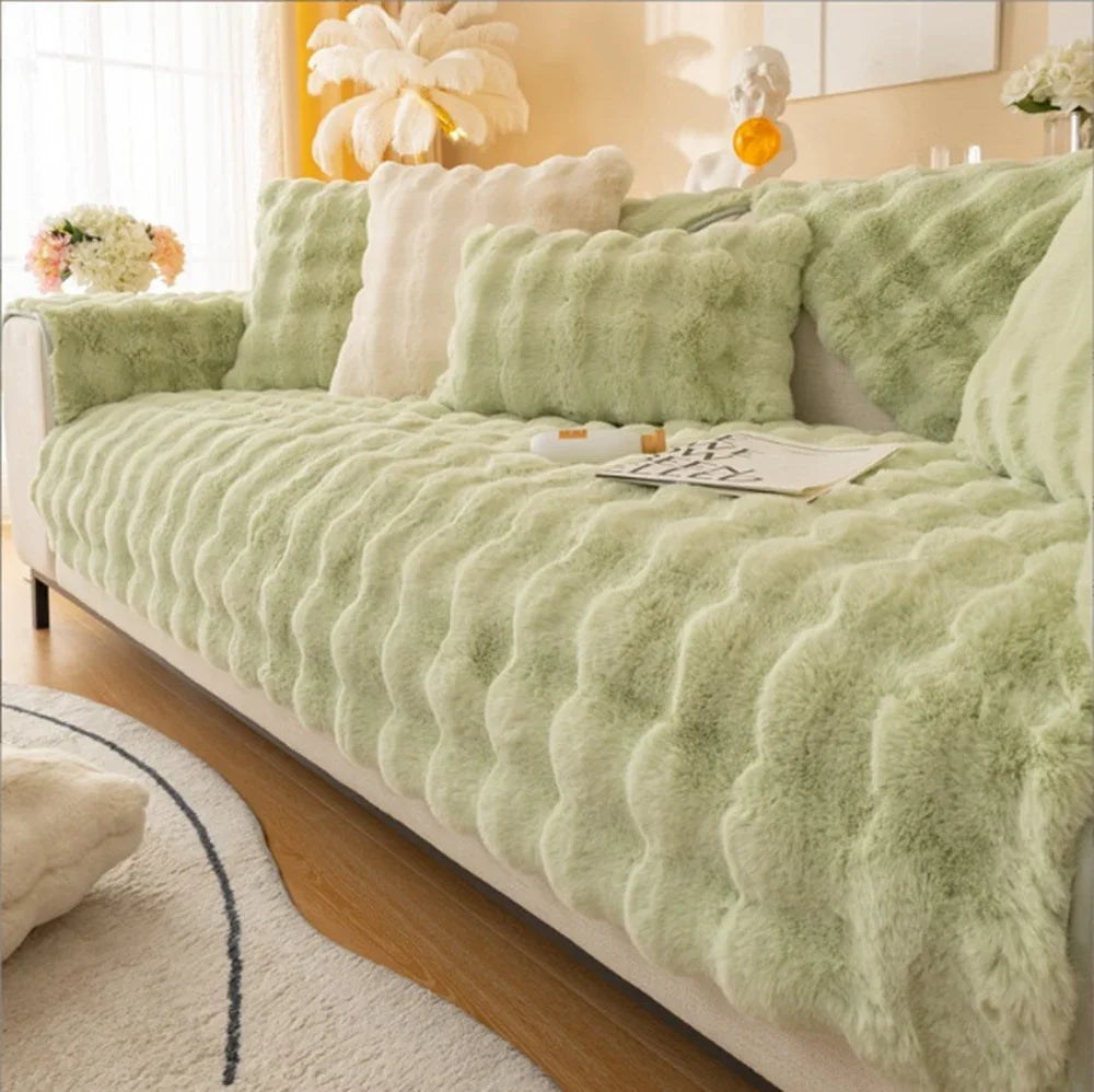Soft Fur Cushion Cover, 45 x 45 cm | Plush Square Pillowcase