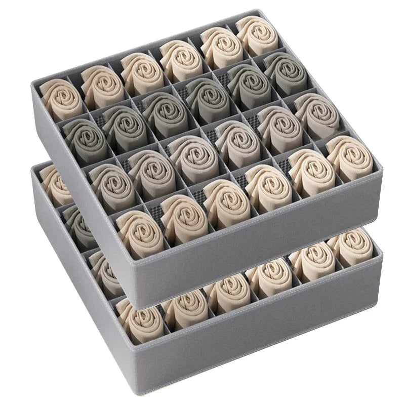 Drawer Organiser Storage Box | Wardrobe Divider for Underwear, Socks & Clothes