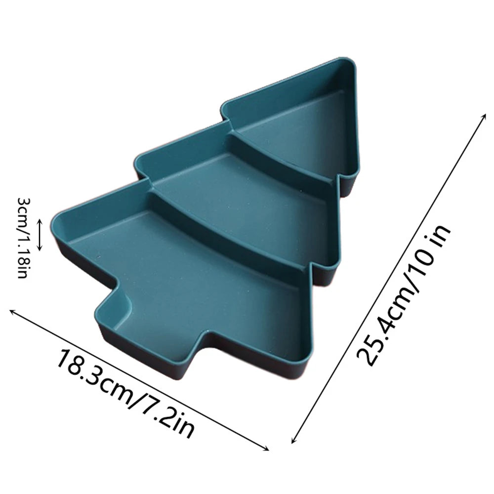 Christmas Tree Shaped Serving Dish - Snack & Dessert Tray