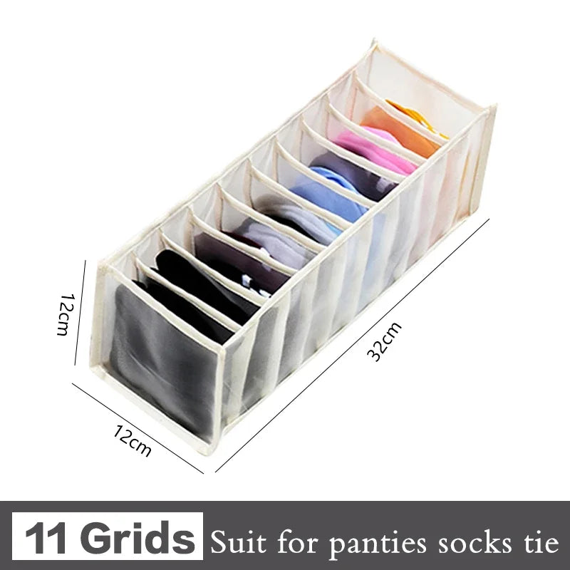 Drawer Organiser Storage Box | Wardrobe Divider for Underwear, Socks & Clothes