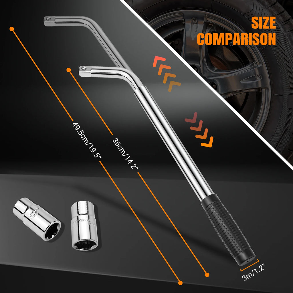Extendable Emergency Wheel Wrench Set – Travel, Universal