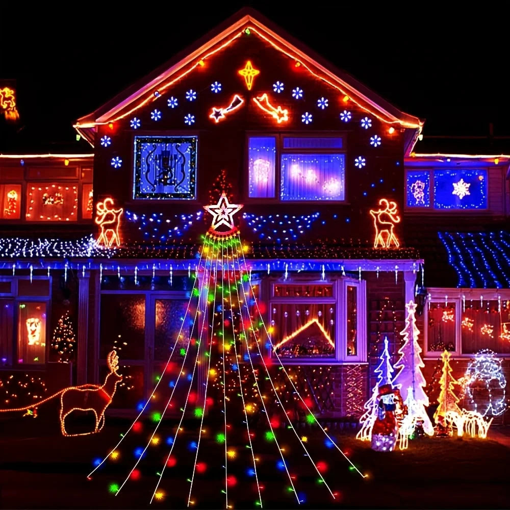 Christmas Tree USB Fairy Lights | 200cm | 280 or 400 LED | Warm White & Multicolour | Indoor & Outdoor