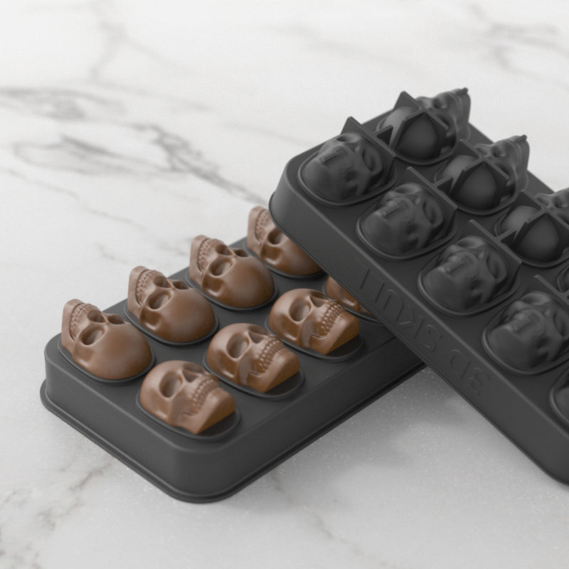 3D Halloween Silicone Baking Mould | Skull, Brain, Pumpkin & Zombie | Food Grade | Cake, Chocolate & Ice | Party Decoration