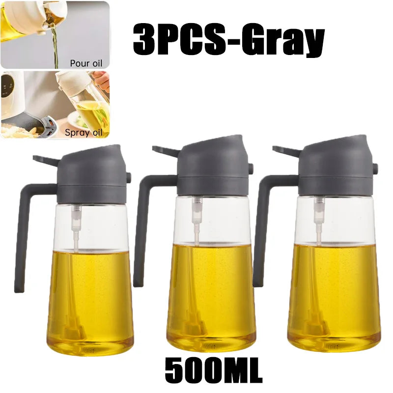 Oil Spray Bottle for Cooking | 200ml / 300ml / 500ml | BBQ, Baking & Kitchen Misting Sprayer