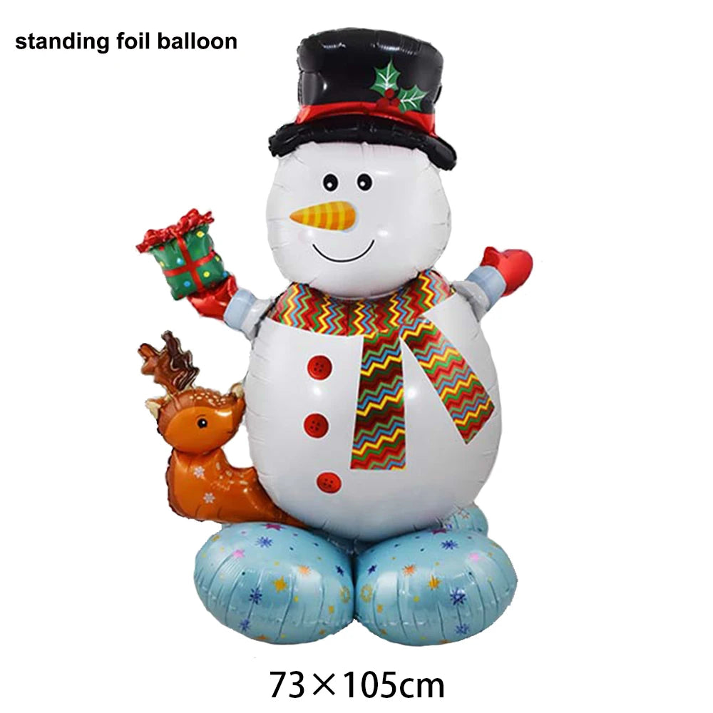 Christmas Standing Foil Balloons | 27 Festive Designs | Santa, Snowman, Reindeer & More | Party & Home Decor