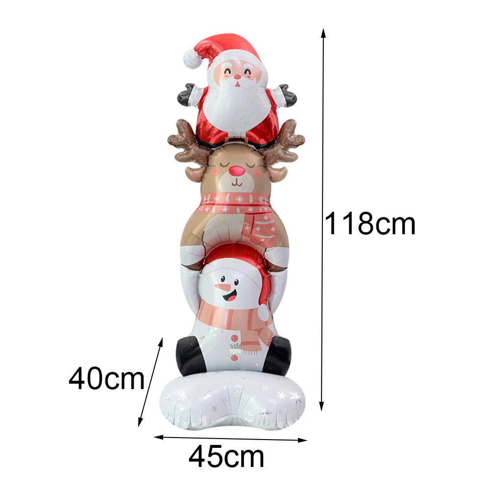 Christmas Standing Foil Balloons | 27 Festive Designs | Santa, Snowman, Reindeer & More | Party & Home Decor