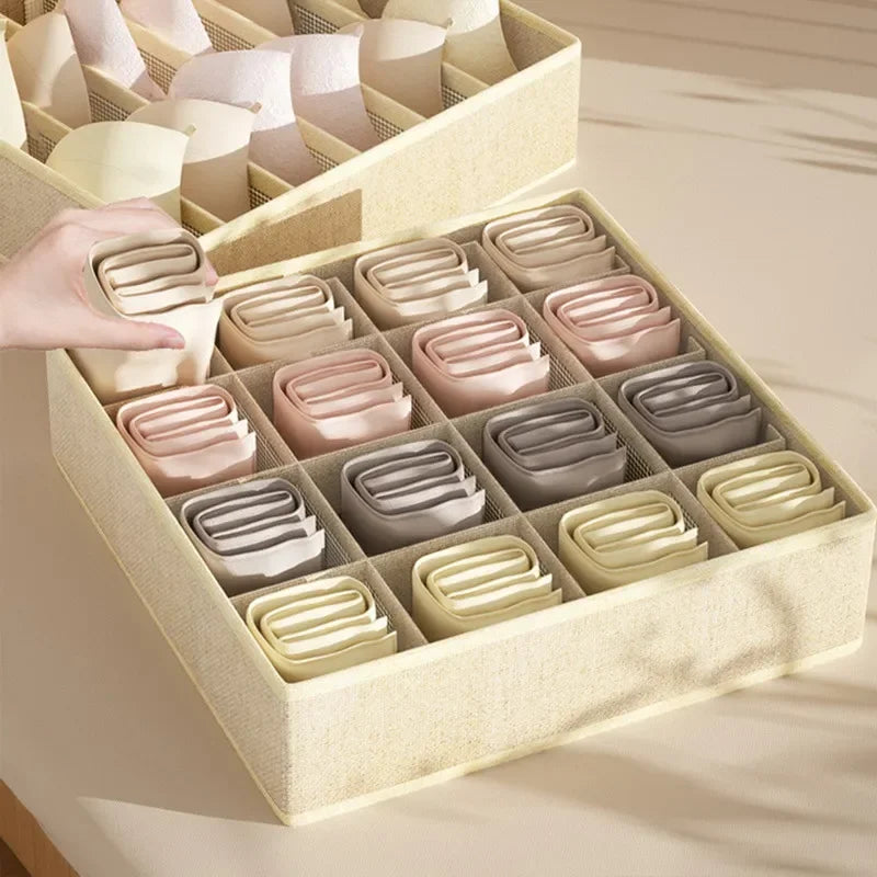 Drawer Organiser Storage Box | Wardrobe Divider for Underwear, Socks & Clothes
