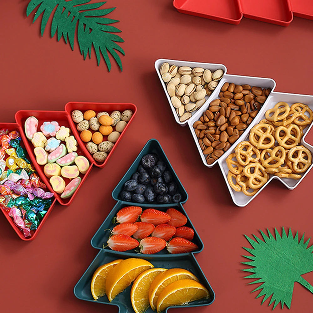 Christmas Tree Shaped Serving Dish - Snack & Dessert Tray