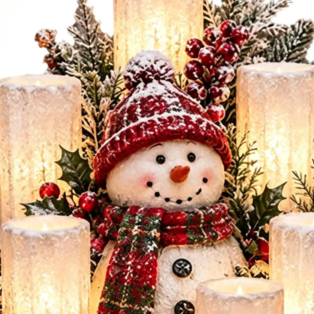 Warm Glow Christmas Table Centerpiece - USB-Powered LED Ornament