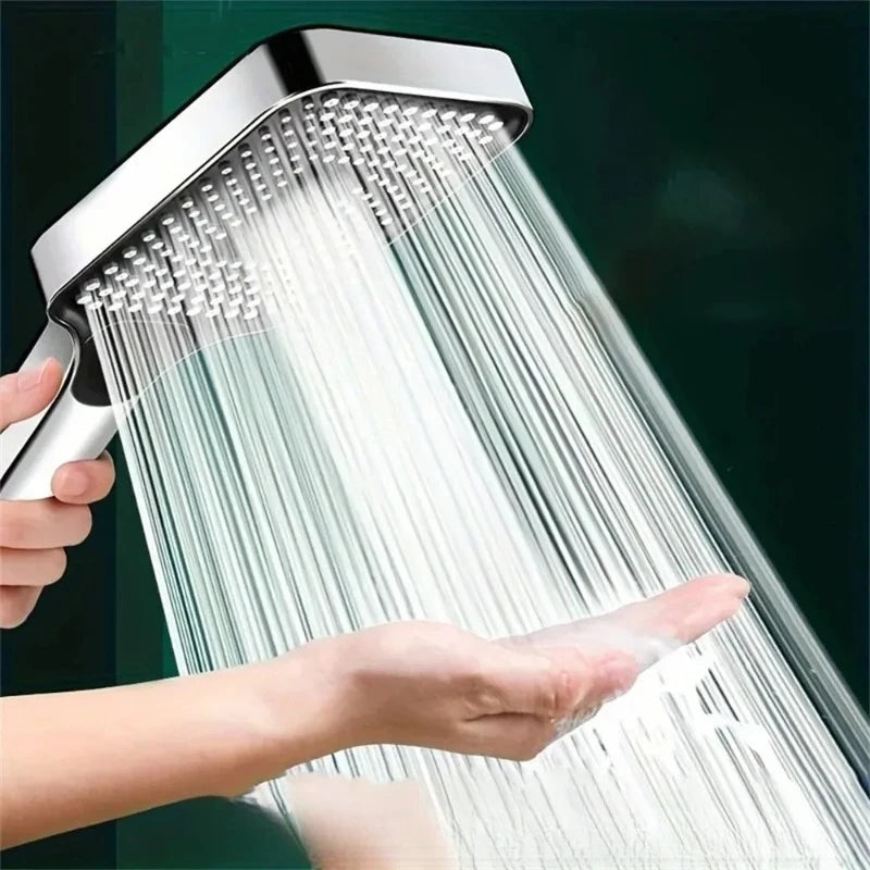 3-Mode High Pressure Shower Head | Water-Saving Rainfall Handheld Shower