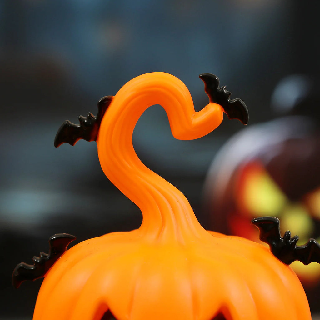 Halloween Pumpkin Lantern with Hook – LED Candle Light Decoration for Home, Porch, Bar & Party
