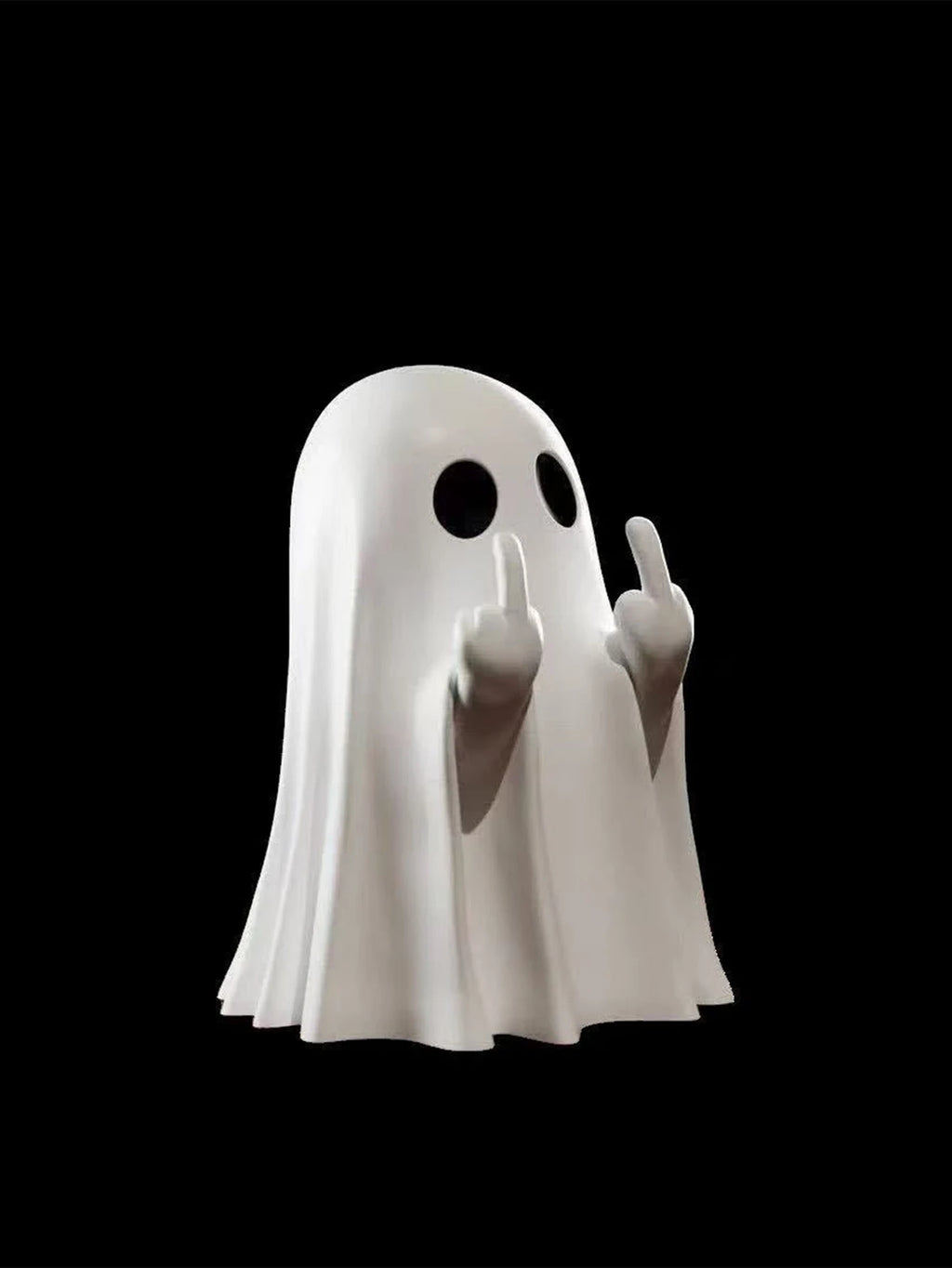 Middle Finger Ghost Statue | Funny Halloween Decoration | 7.5cm Resin Ghost Figure