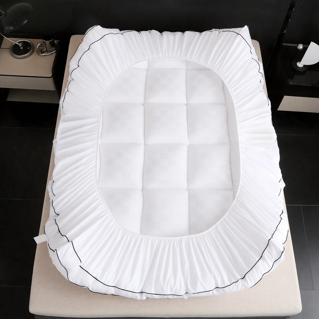 Quilted Mattress Topper & Protector – Anti-Allergy, Breathable & Extra Deep Fit | All UK Sizes
