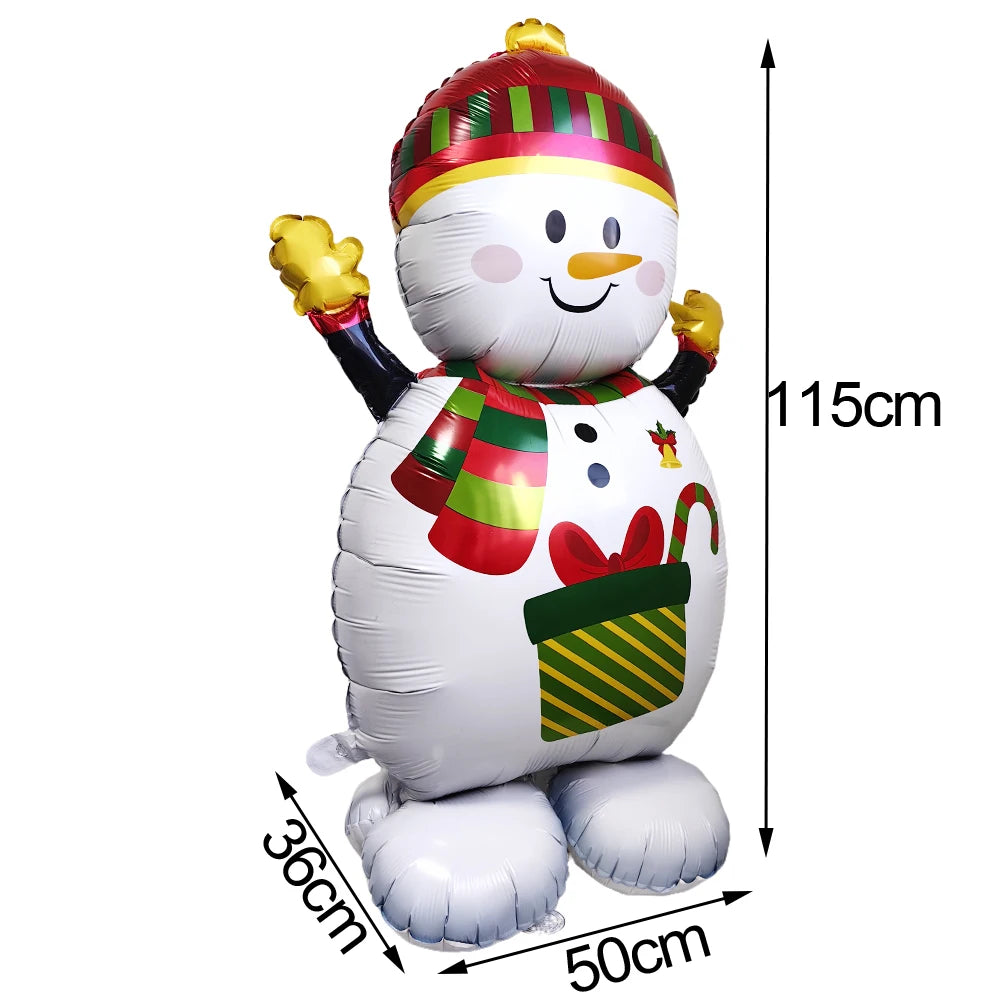 Christmas Standing Foil Balloons | 27 Festive Designs | Santa, Snowman, Reindeer & More | Party & Home Decor