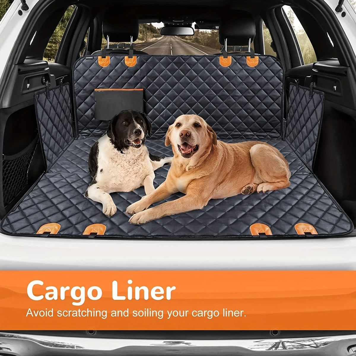 Dog Car Seat Cover & Hammock | 600D Heavy Duty, Scratch-Proof & Non-Slip | Fits Most Cars