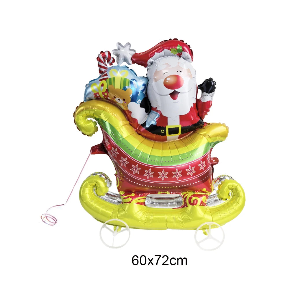 Christmas Standing Foil Balloons | 27 Festive Designs | Santa, Snowman, Reindeer & More | Party & Home Decor