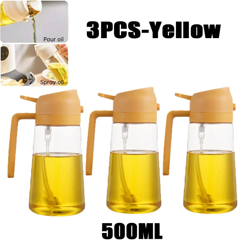 Oil Spray Bottle for Cooking | 200ml / 300ml / 500ml | BBQ, Baking & Kitchen Misting Sprayer