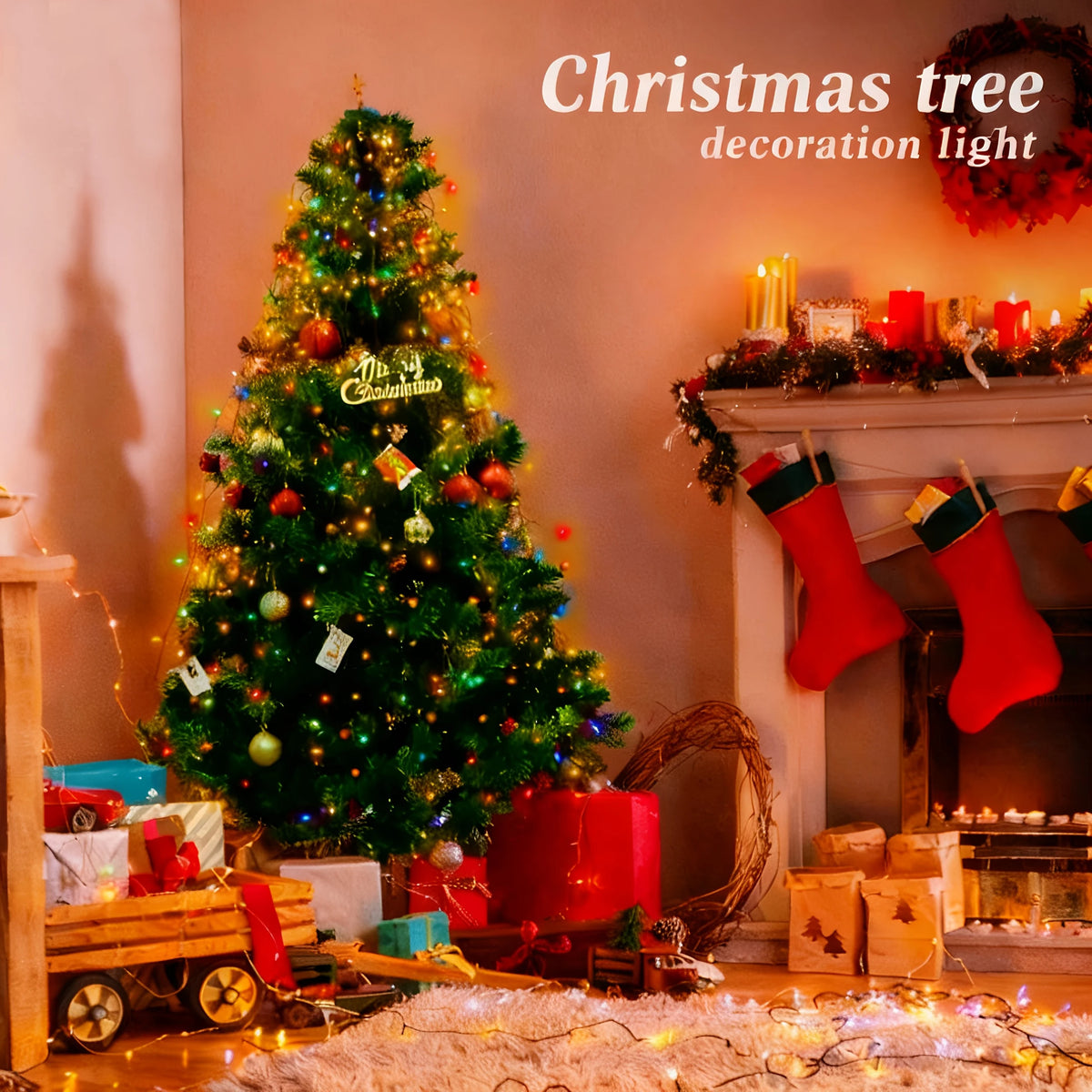 Christmas Tree USB Fairy Lights | 200cm | 280 or 400 LED | Warm White & Multicolour | Indoor & Outdoor