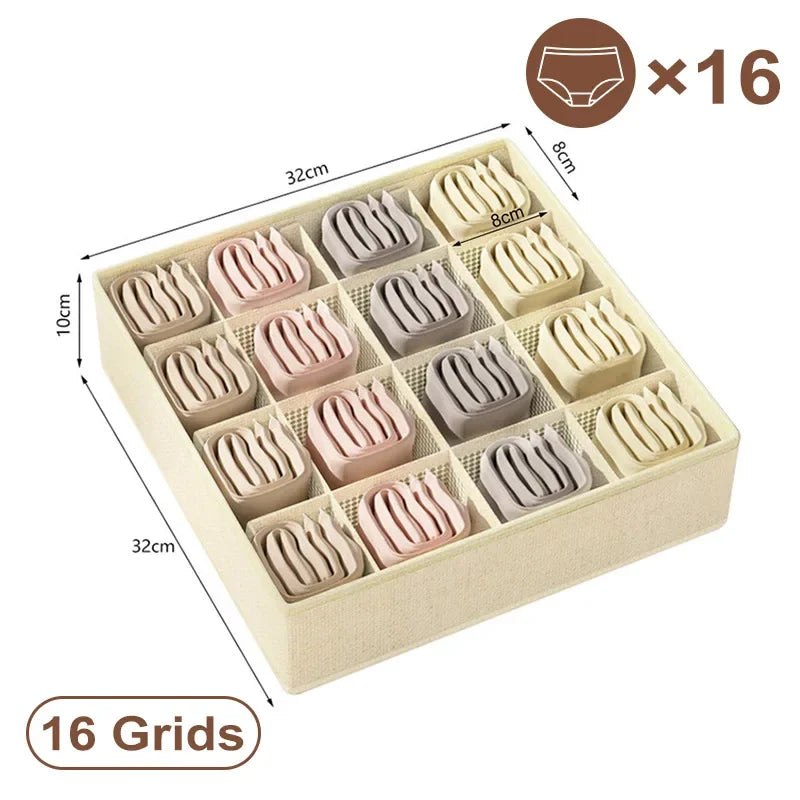 Drawer Organiser Storage Box | Wardrobe Divider for Underwear, Socks & Clothes