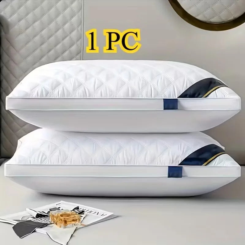 Hotel Quality Neck Support Pillow | Soft & Supportive | All-Season | Single or Twin Pack | White