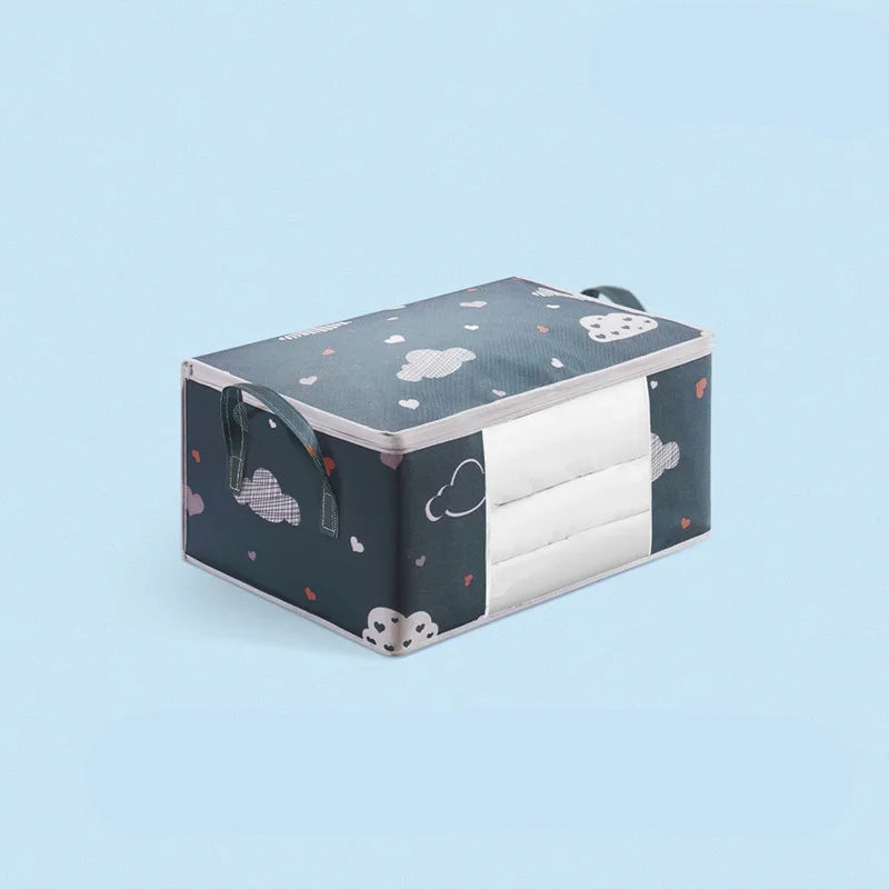 Foldable Storage Bag – Large Capacity Clothes & Quilt Organiser with Zip | 50L & 70L